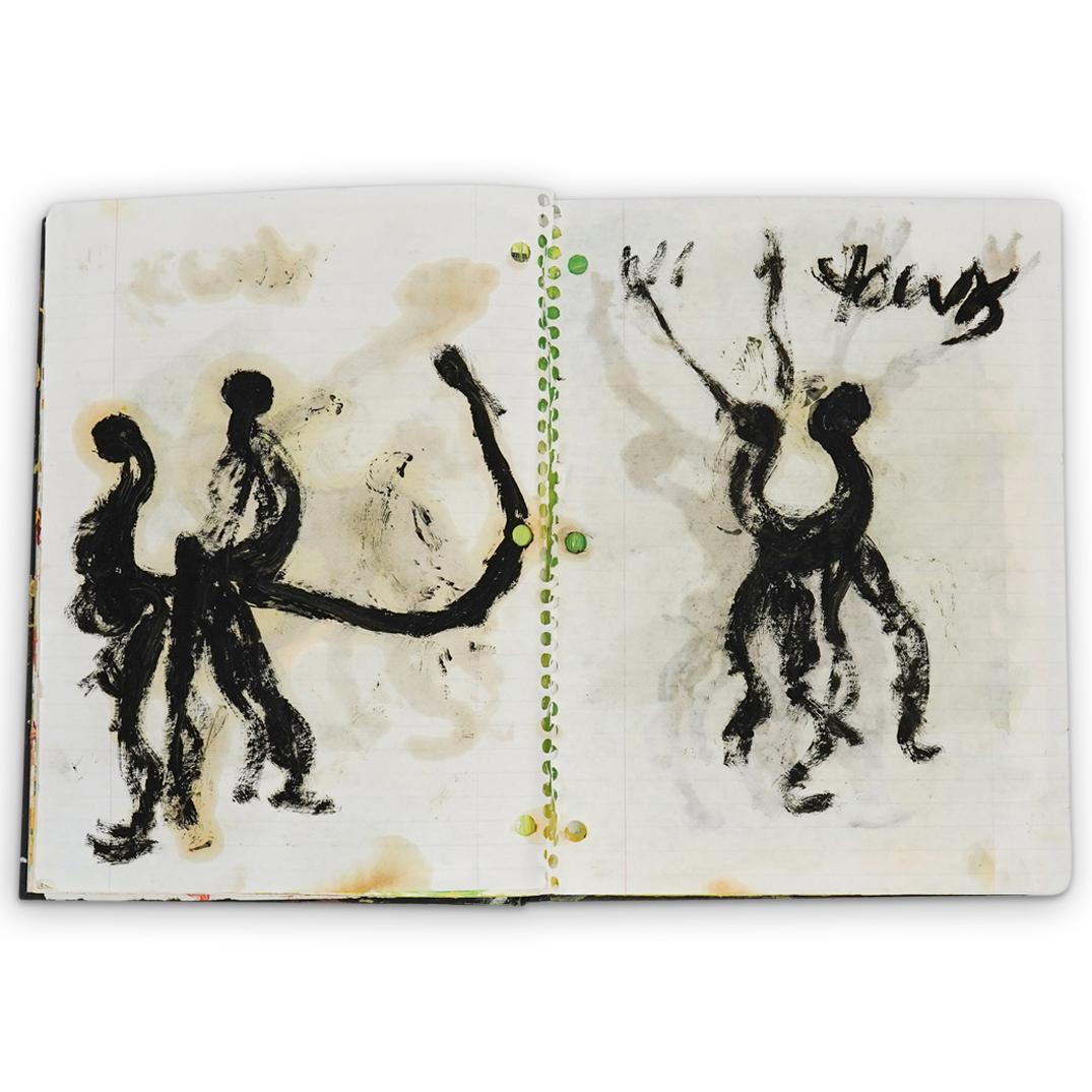 Purvis Young (American 1943-2010) Mixed Media (1 of 6)