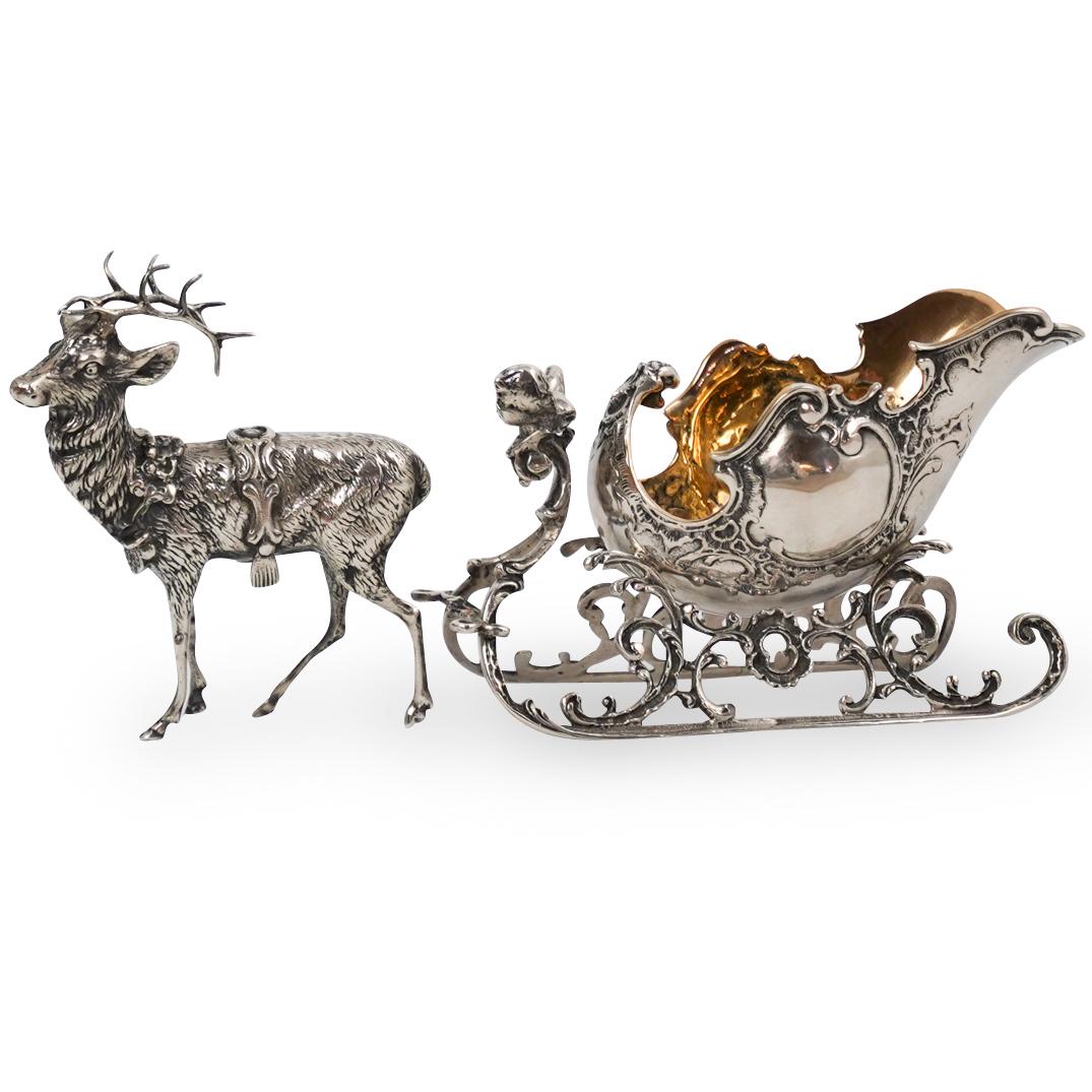 Continental 800 Silver Sugar Sled Reindeer (1 of 5)