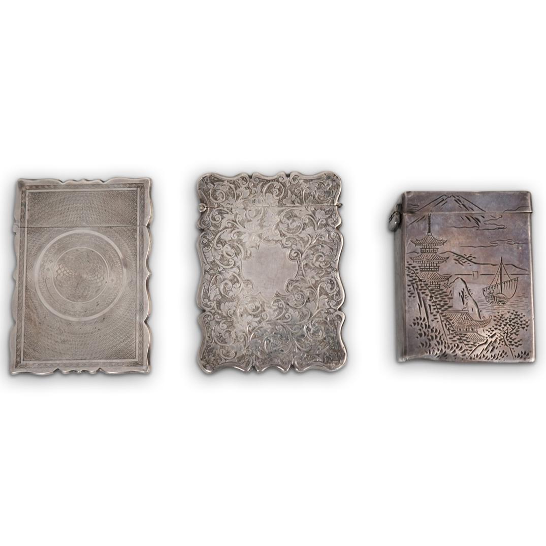 (3 Pc) Sterling Silver Case Grouping (1 of 8)