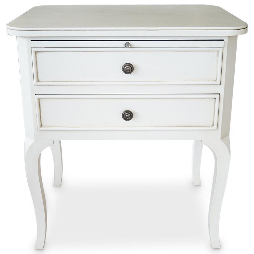 Karges "Venetian White" Wooden Night Table (1 of 7)