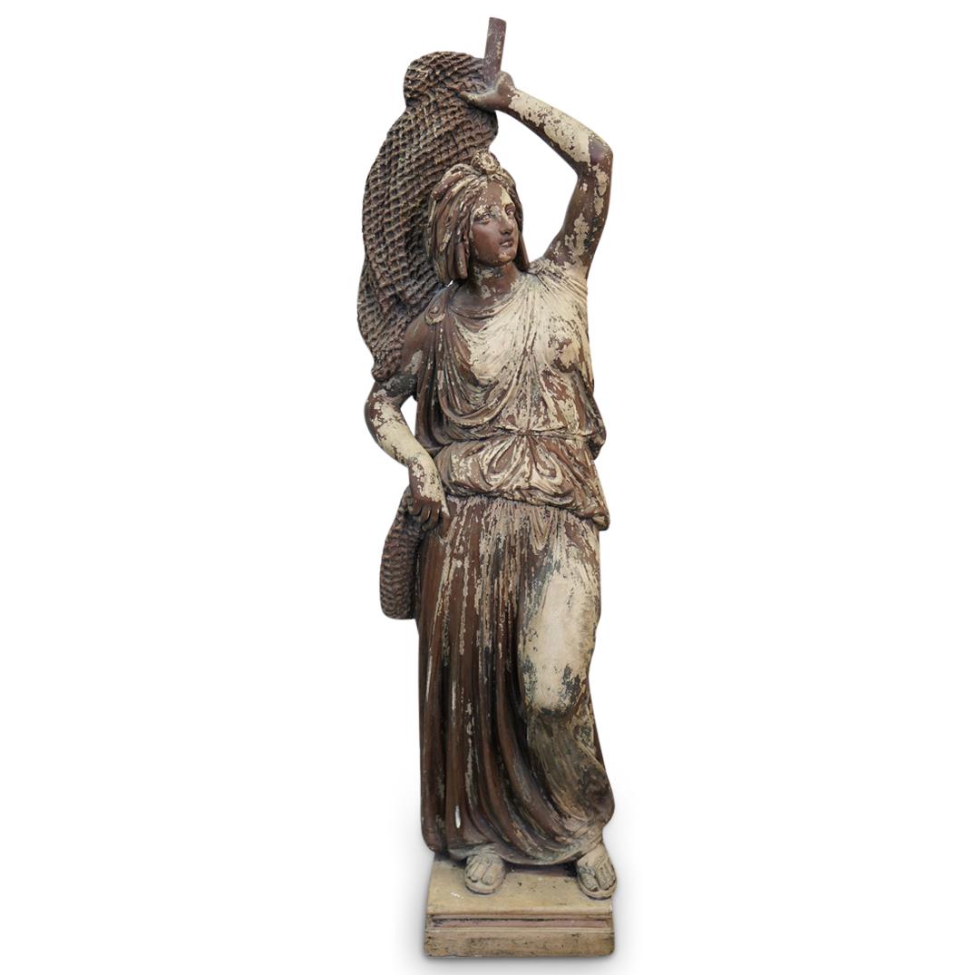 E. March Sohne Patinated Terracotta Female Sculpture (1 of 8)