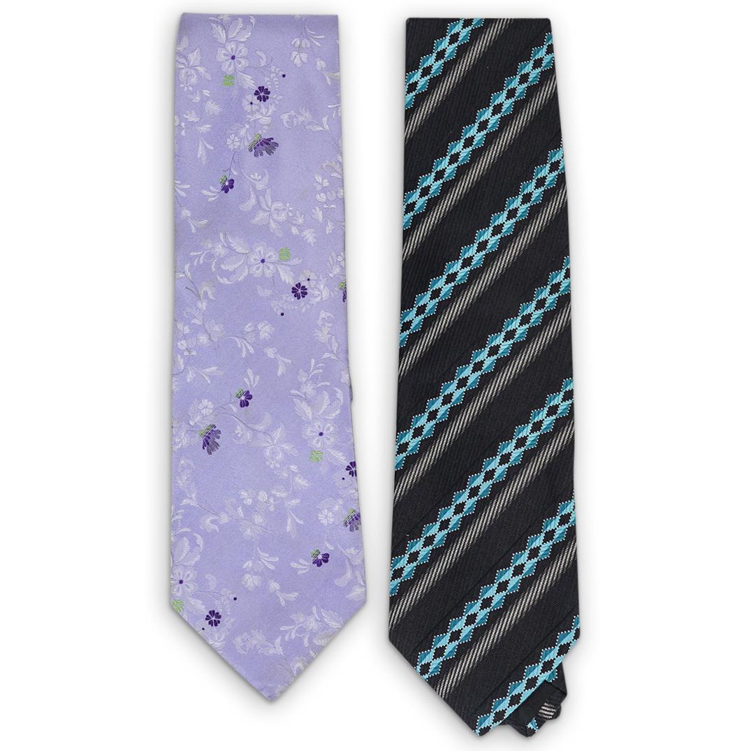 (2 Pcs) Christian Lacroix & Etro Silk Necktie Pair (1 of 5)