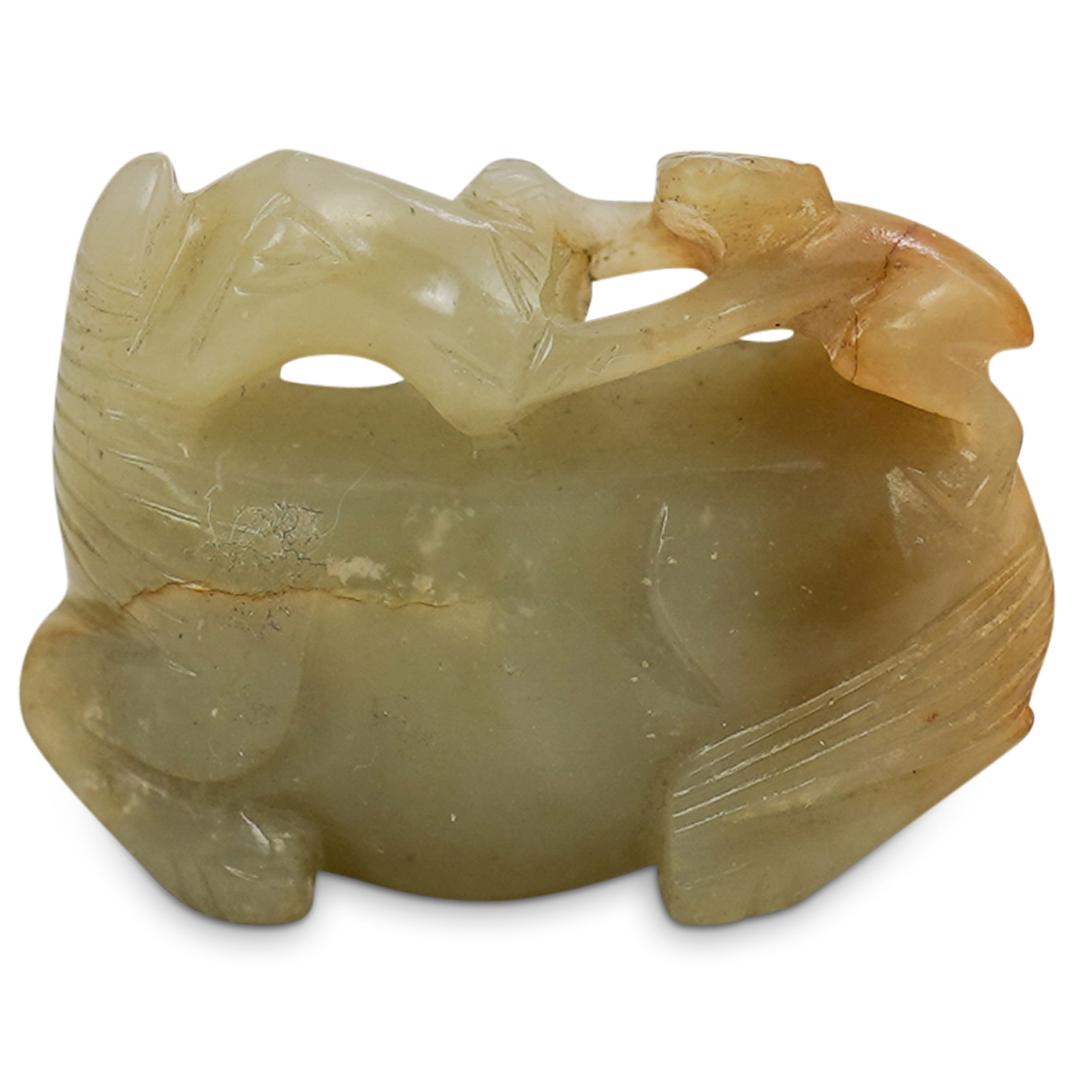 Antique Chinese Carved Horse and Monkey (1 of 3)