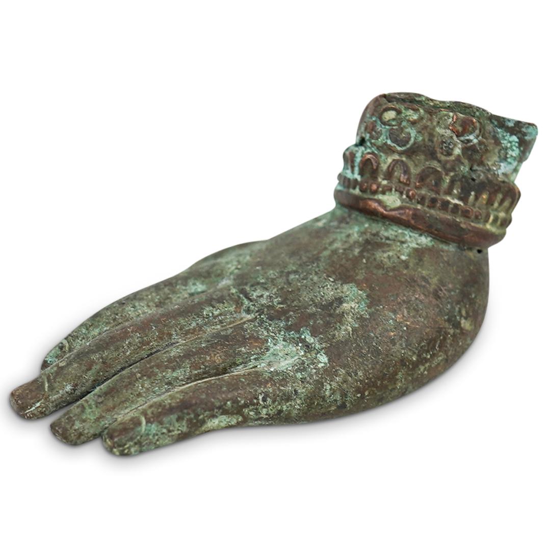 Antique Thai Bronze Buddha Hand (1 of 4)