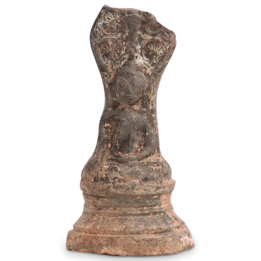 Burmese Clay Votive Idol Plaque (1 of 3)