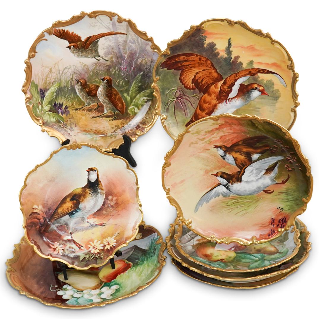 (8 Pc) Limoges Porcelain Chargers Set (1 of 18)