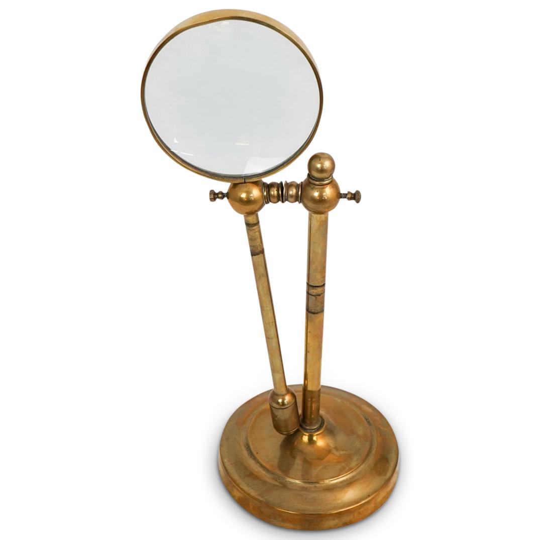 Solid Brass Desktop Magnifying Glass w/ Stand (1 of 8)