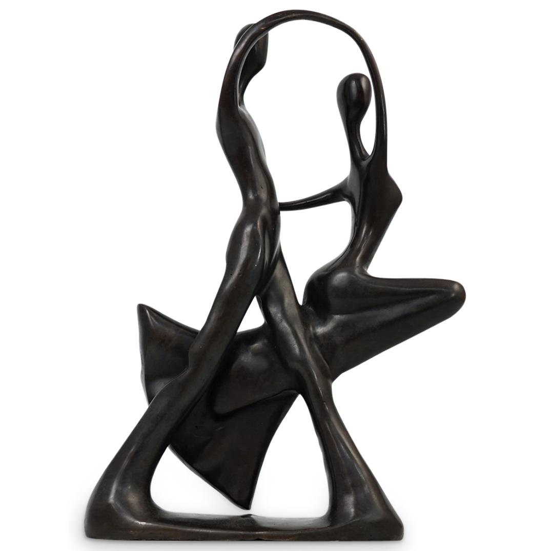 Figural Bronze Tango Dancing Statue (1 of 4)