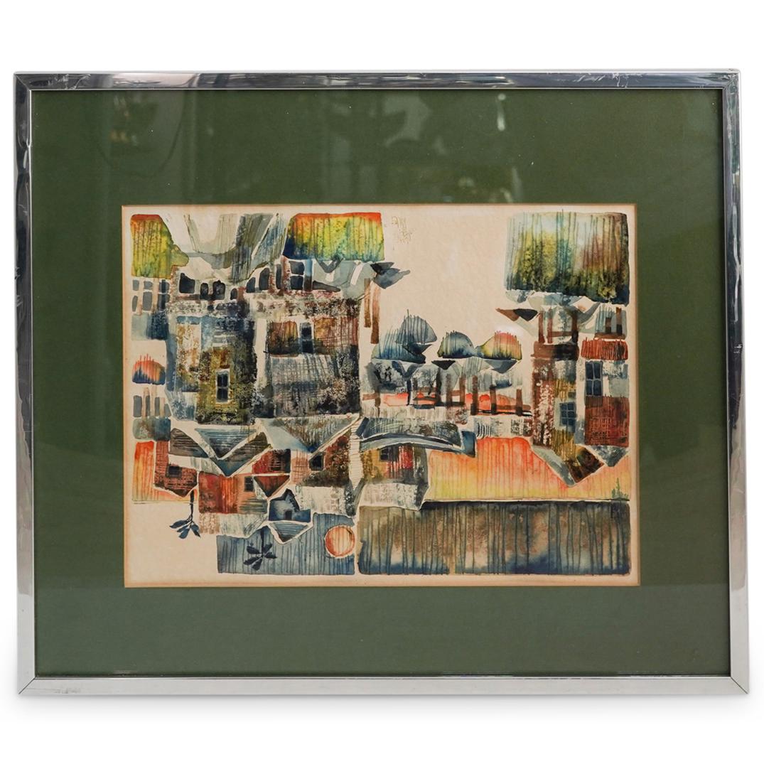 Meredith Miller (American, 20th Century) Watercolor (1 of 2)