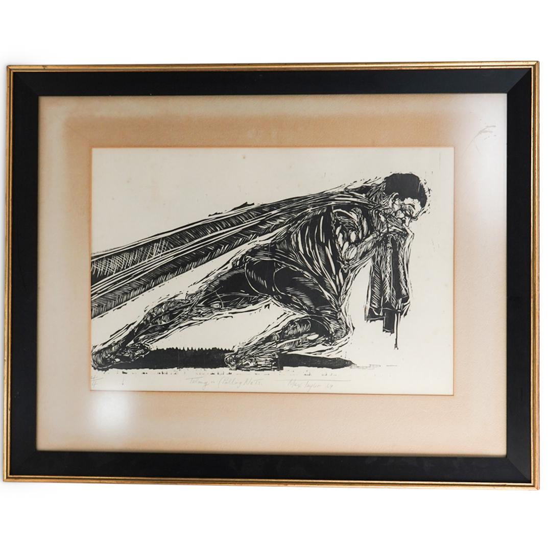 Max Taylor ( Bahamas, 1938) Framed Etching (1 of 4)