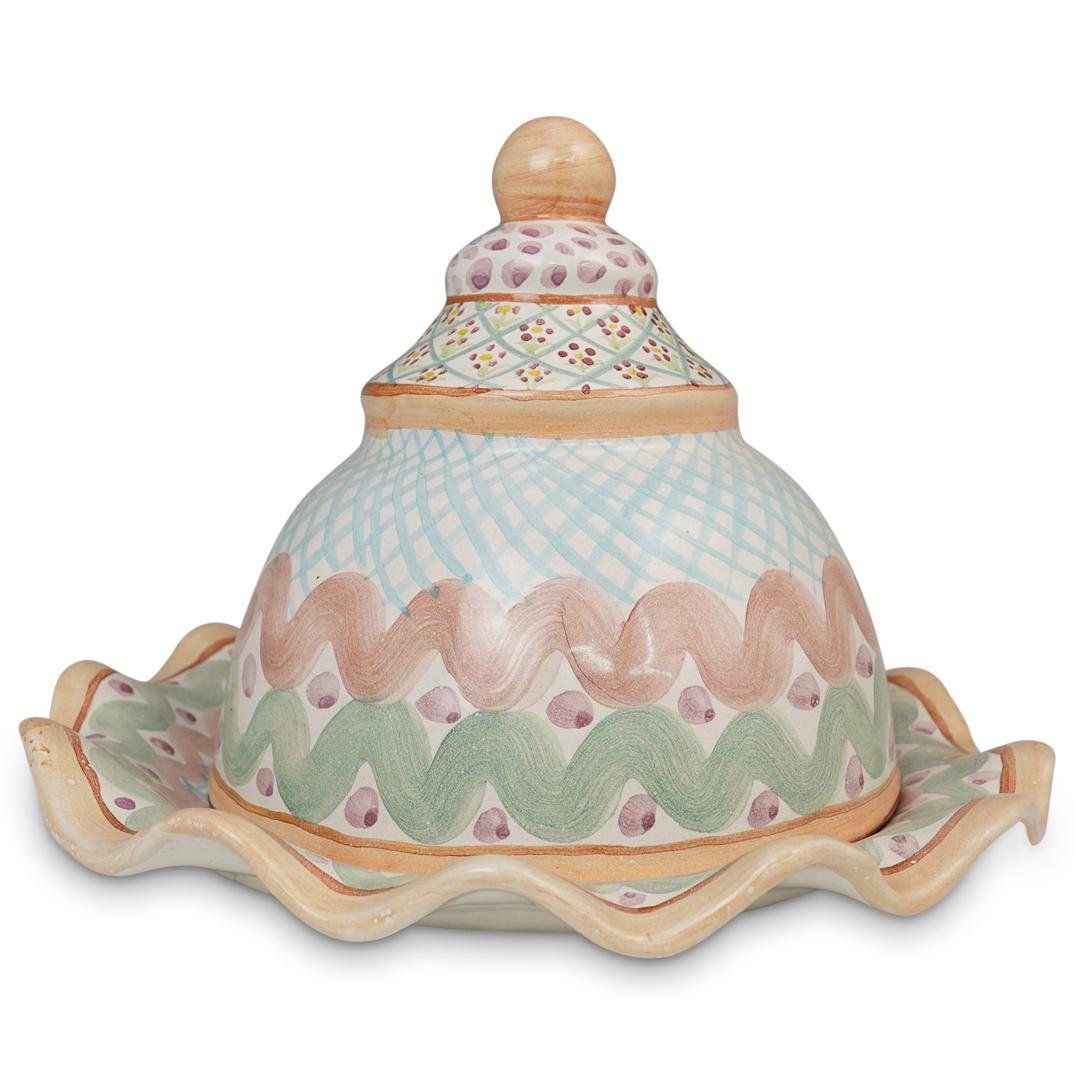 MacKenzie-Childs Ceramic Lidded Cupcake Plate (1 of 4)