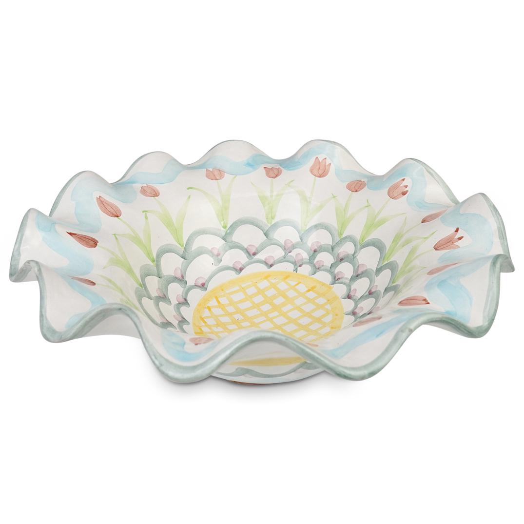 Large MacKenzie-Childs Ceramic Salad Bowl (1 of 5)