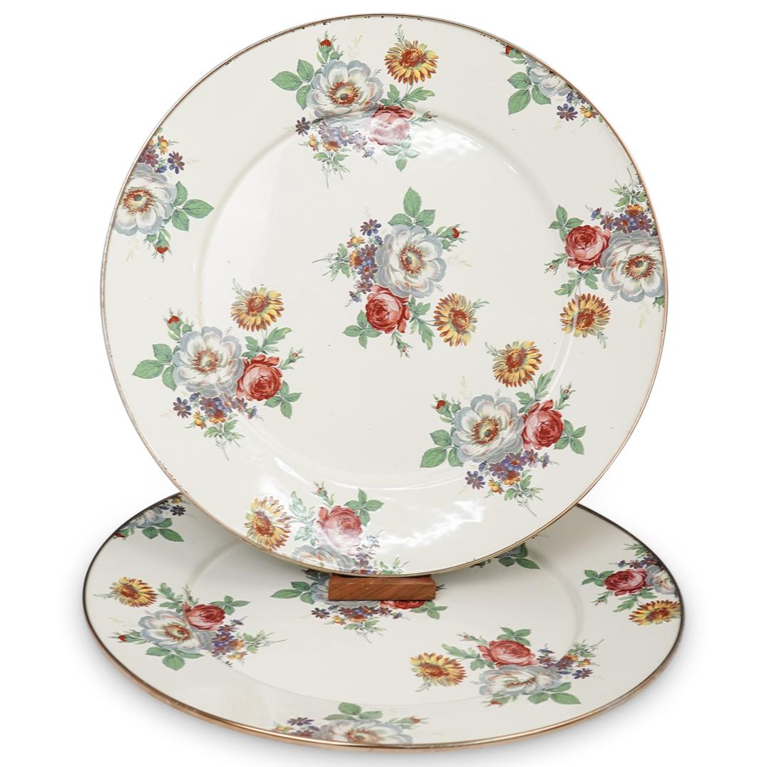 (2 Pc) Mackenzie Childs Place Setting Charger (1 of 2)