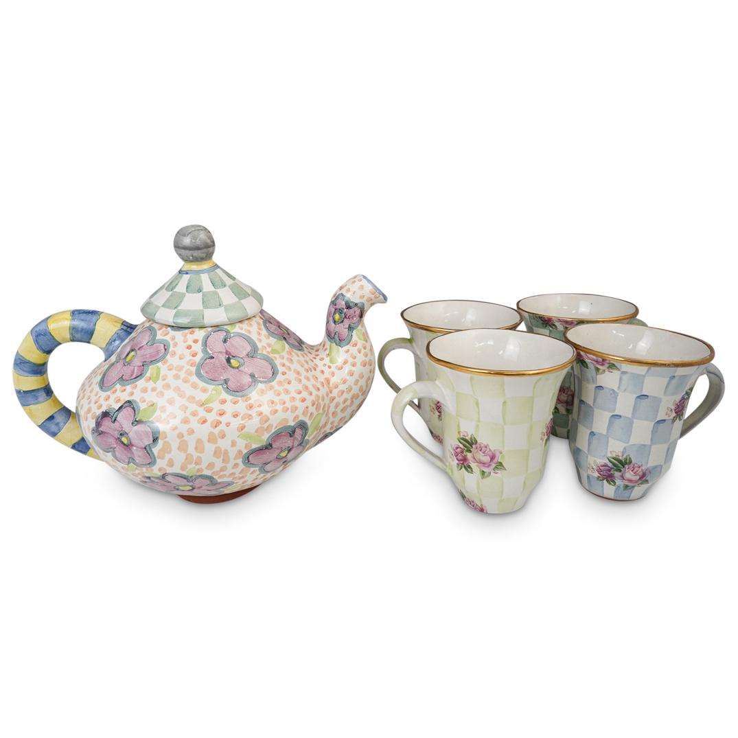 (5 Pc) Mackenzie Childs Assorted Coffee Set (1 of 7)