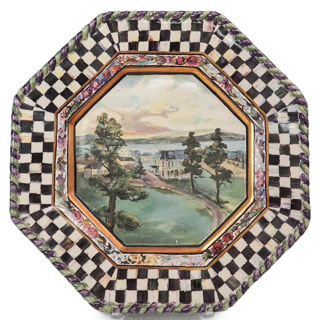 Mackenzie Childs "Victoria And Richard" Plate (1 of 4)