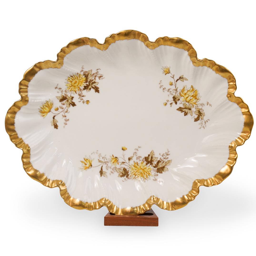 Porcelain Gilt Oval Dish (1 of 4)