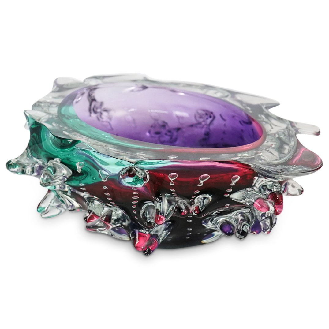 Leon Applebaum (American) Textured Glass Bowl (1 of 6)