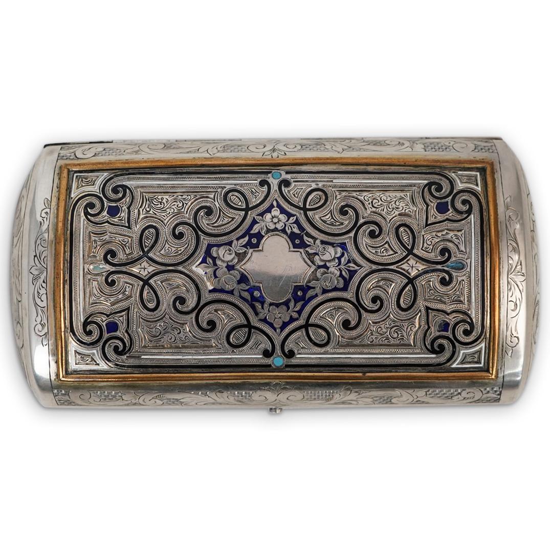 Russian Enamel Silver Box (1 of 5)