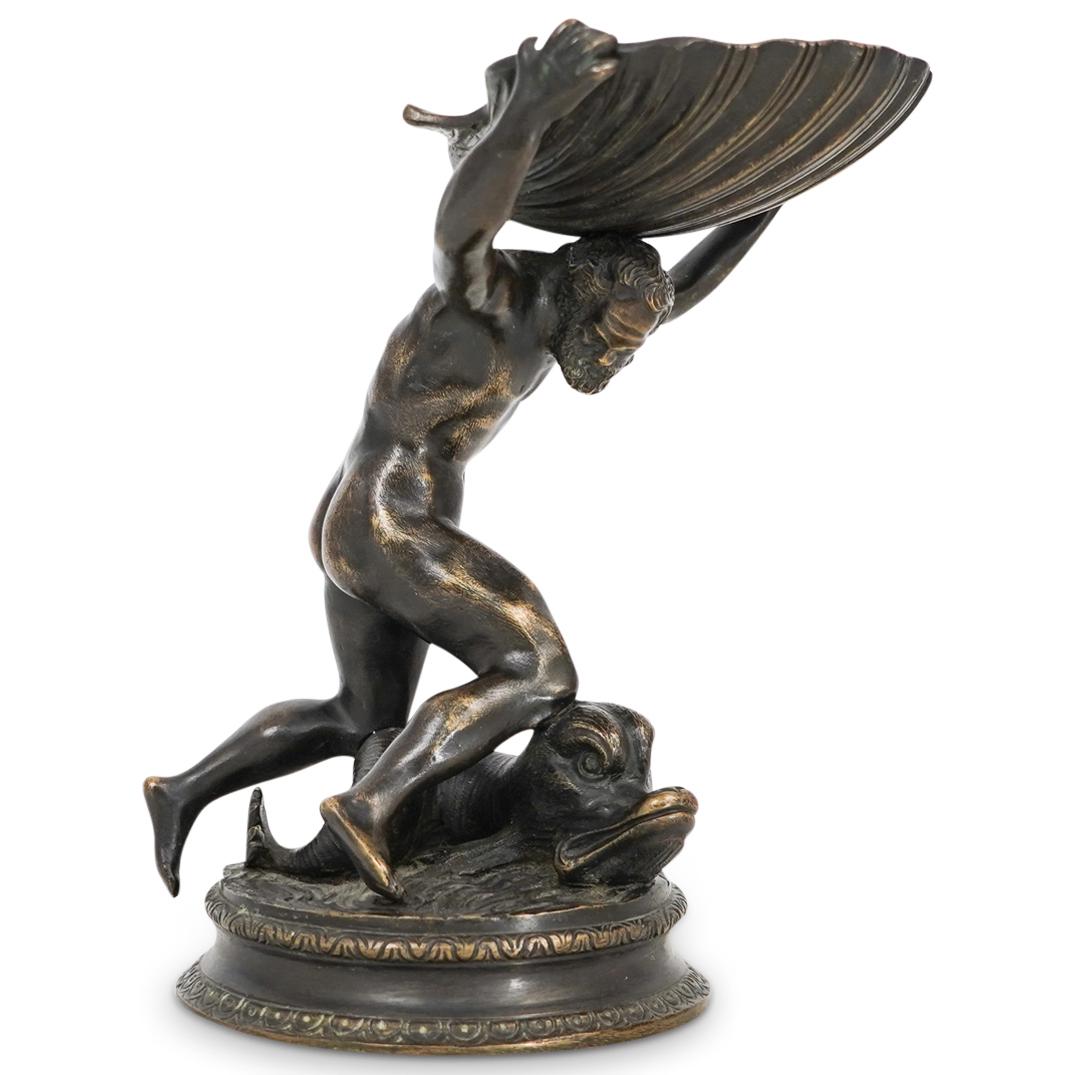French Bronze Figural Soap Dish (1 of 6)