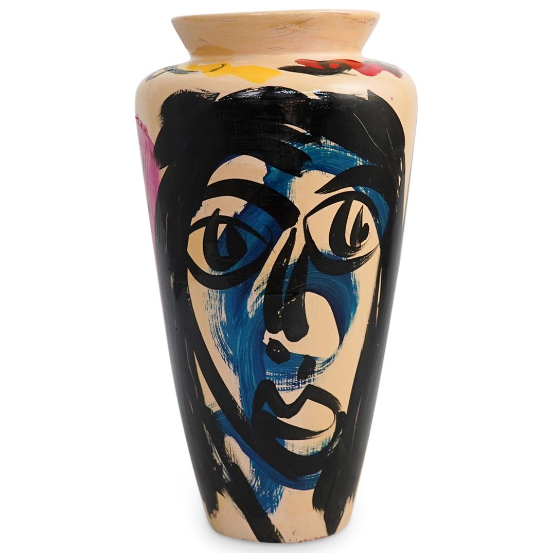 Peter Keil (German, b. 1942) Painted Ceramic Vase (1 of 6)