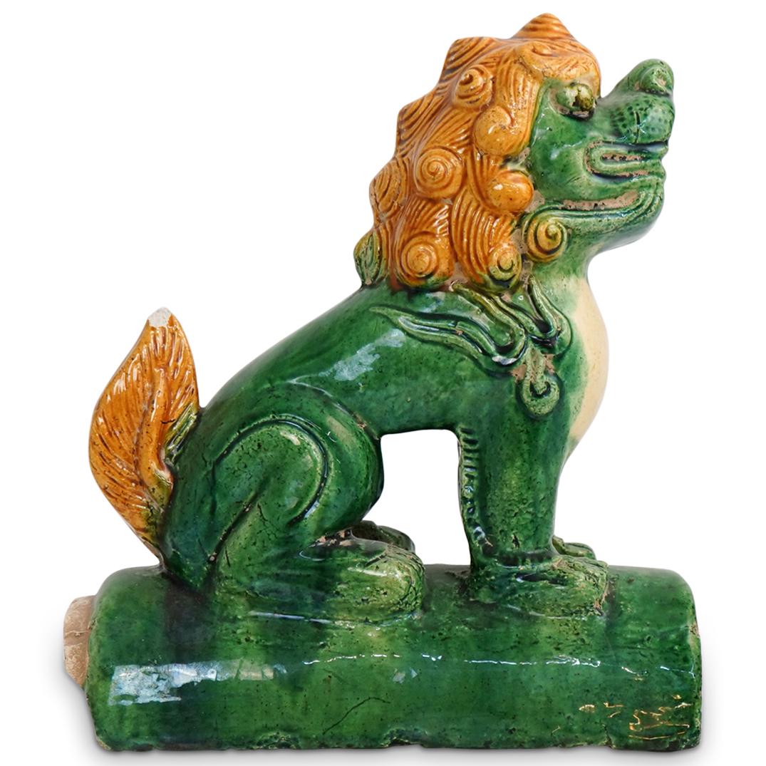 Chinese Sancai Foo Dog Roof Tile (1 of 5)