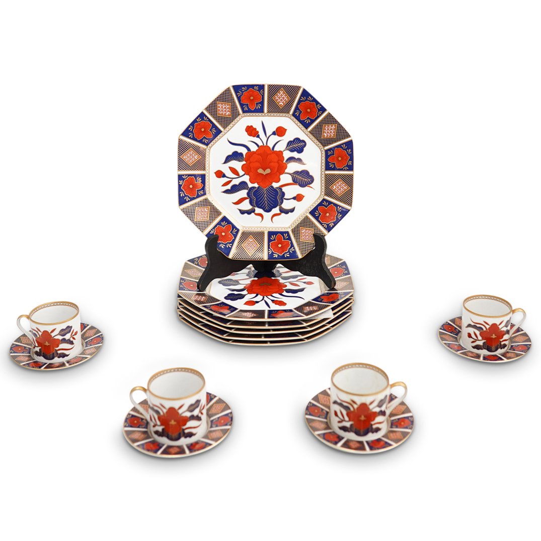 (14Pc) Fitz & Floyd "Empress" Porcelain Set (1 of 4)