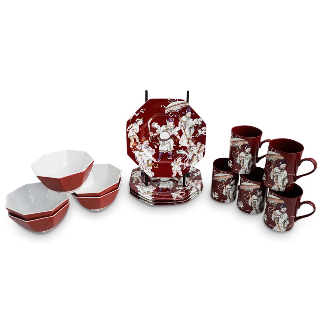 (14Pc) Fitz & Floyd "Ching Court" Porcelain Set (1 of 5)