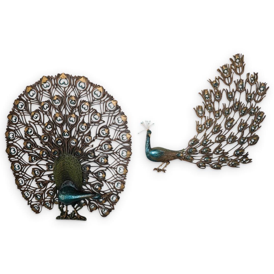 Mid Century "Burwood Inc" Peacock Wall Plaques (1 of 6)