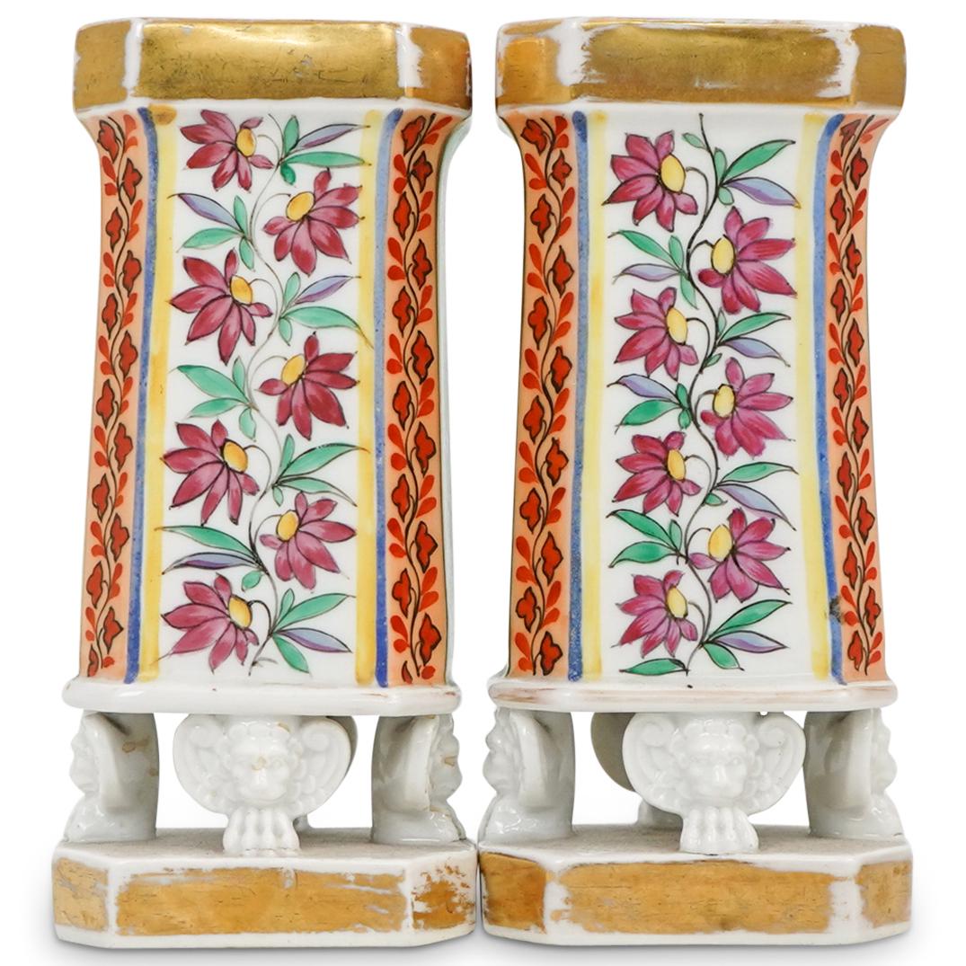 Pair of Antique Old Paris Porcelain Vases (1 of 5)