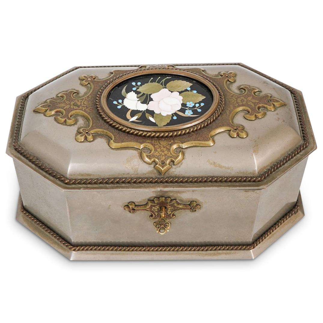 Howell James Co. Pietra Dura Jewelry Casket (1 of 8)
