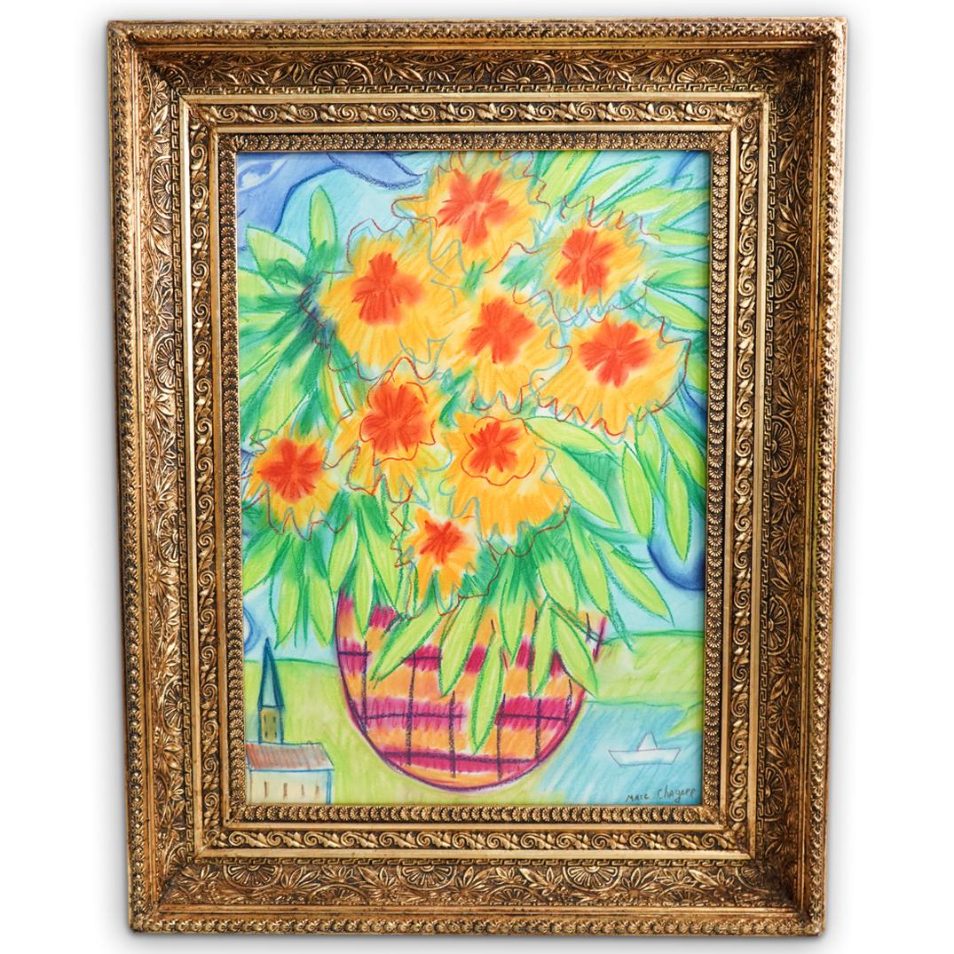 Marc Chagall (Russian 1887-1985) Attrib. Pastel On (1 of 5)