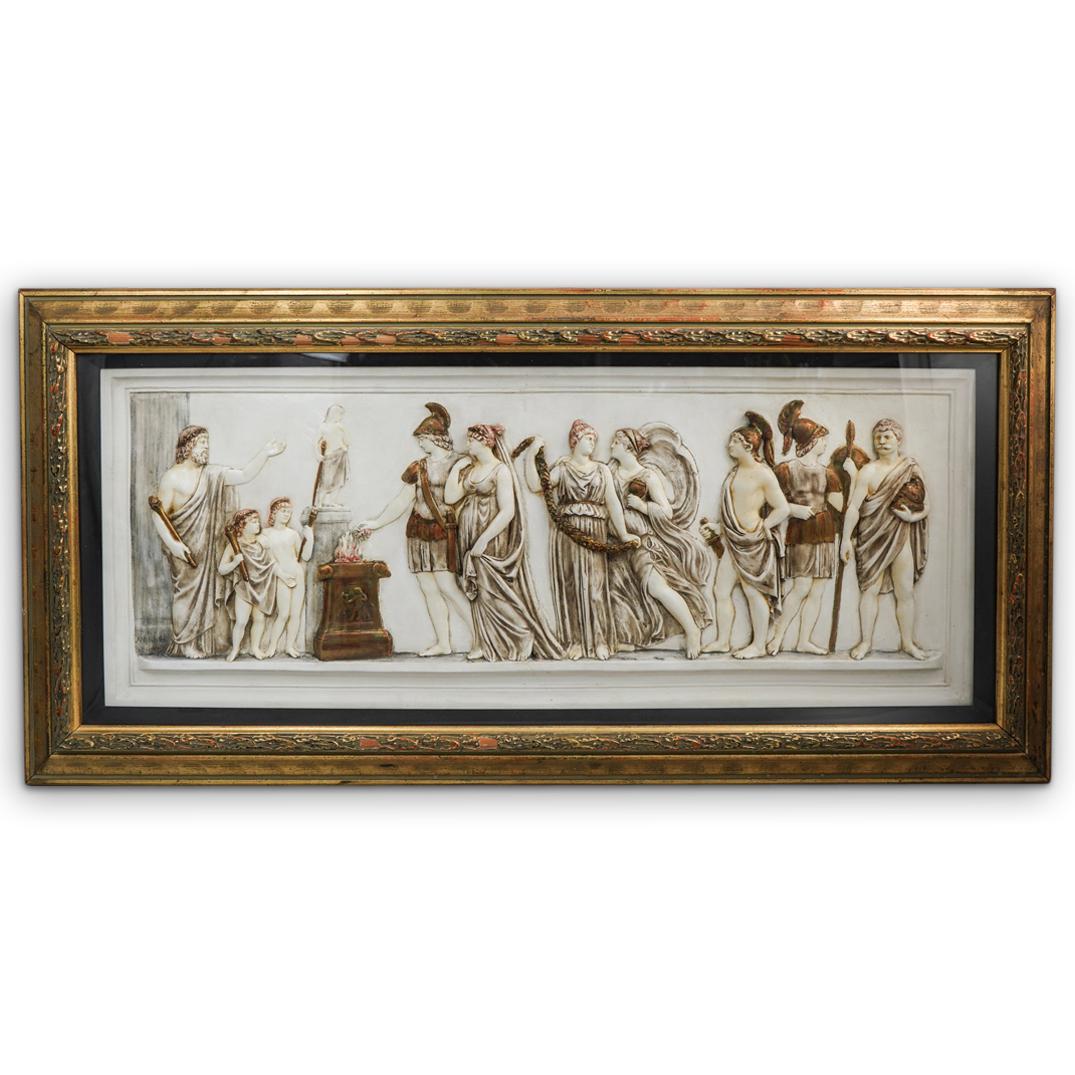 Signed "A.Micheli" Greco Roman Relief Plaque (1 of 6)