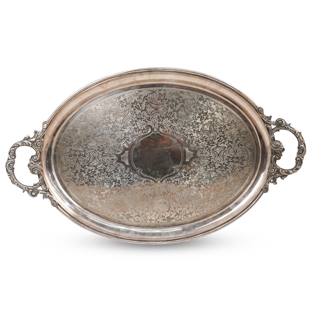 English Silverplate Large Serving Tray (1 of 6)