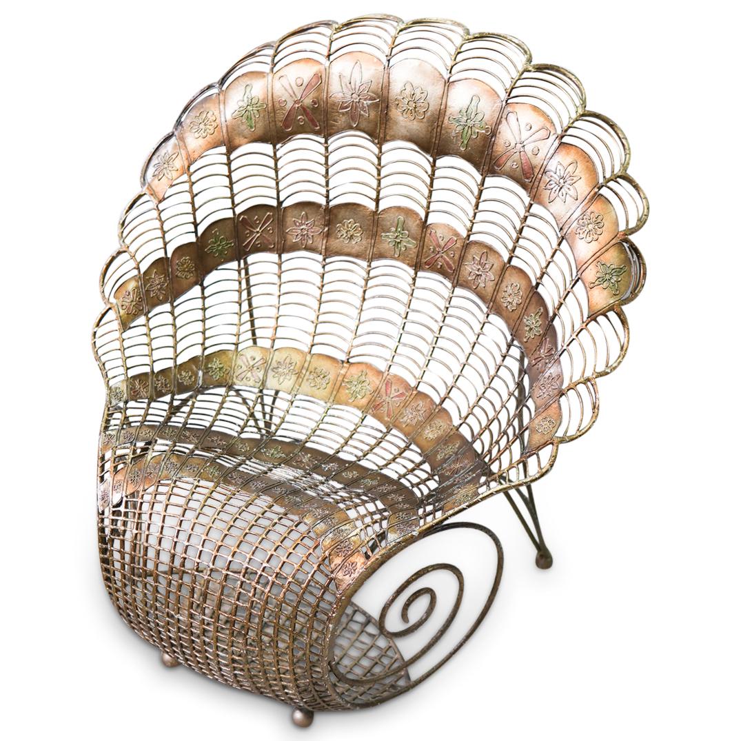 Mexican Brass Peacock Chair (1 of 7)