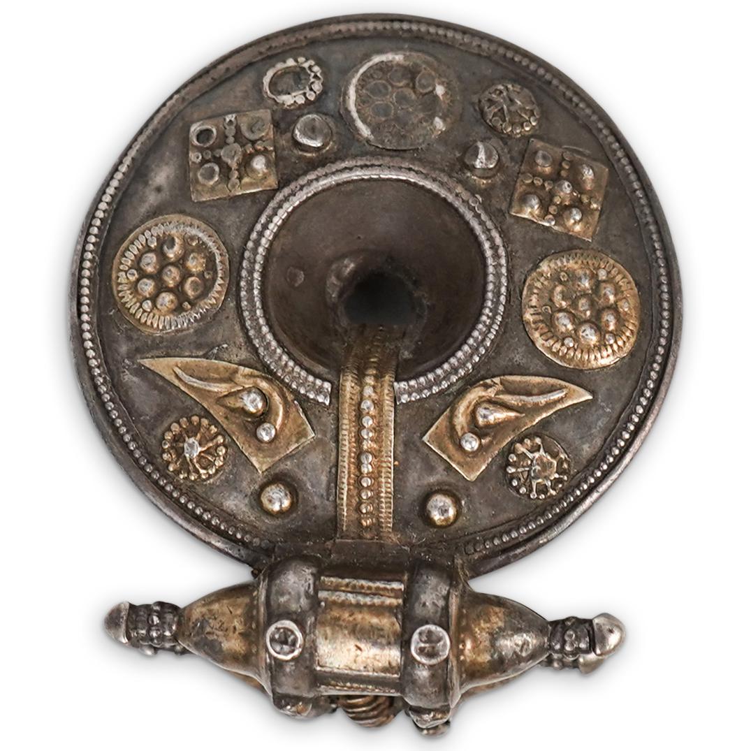 Antique Persian Silver Plate Weaving Tool (1 of 3)