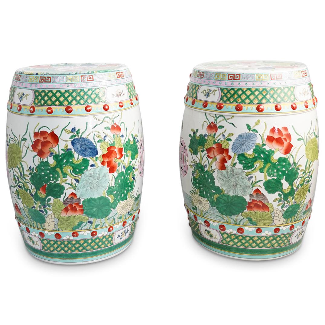 Chinese Porcelain Garden Stools (1 of 12)