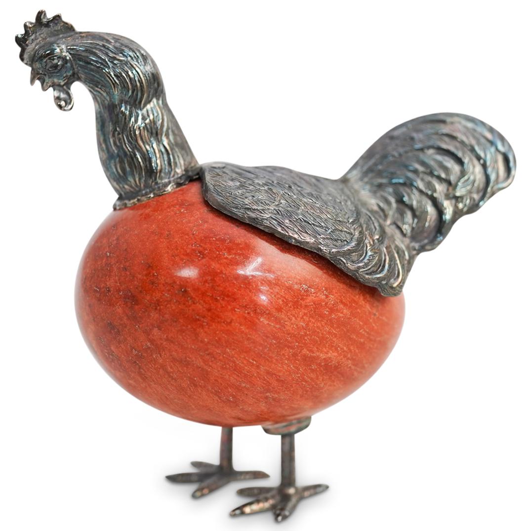 Camusso Sterling & Marble Rooster (1 of 3)