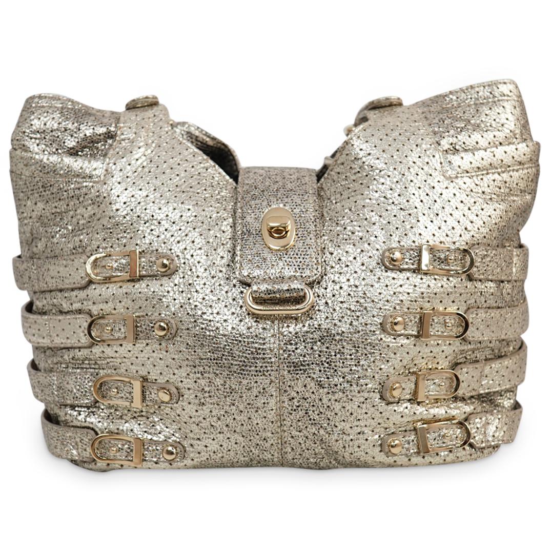 Jimmy Choo Silver Tone Shoulder Bag (1 of 5)