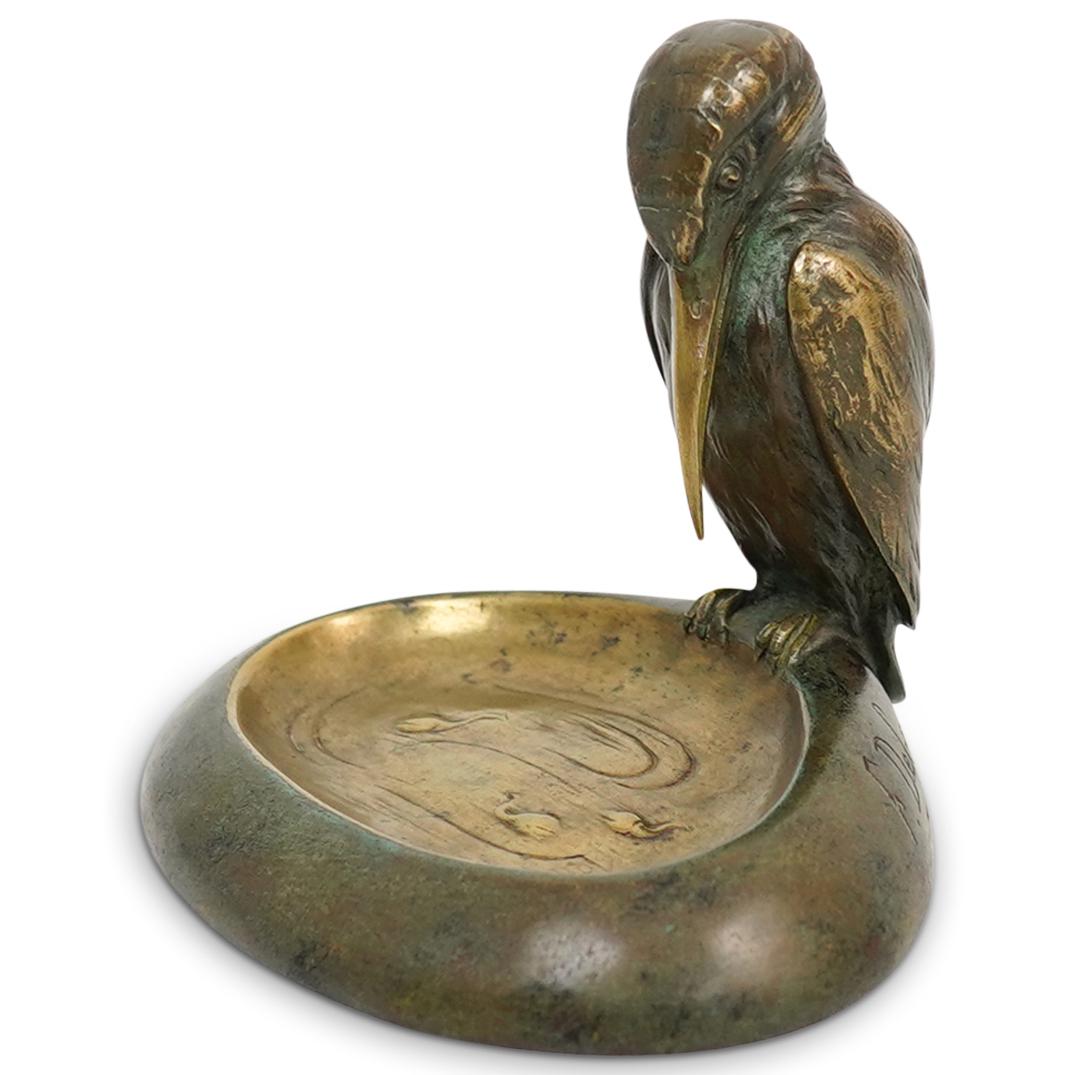 Frederic Debon (1897-1920 French) Kingfisher Bronze (1 of 9)