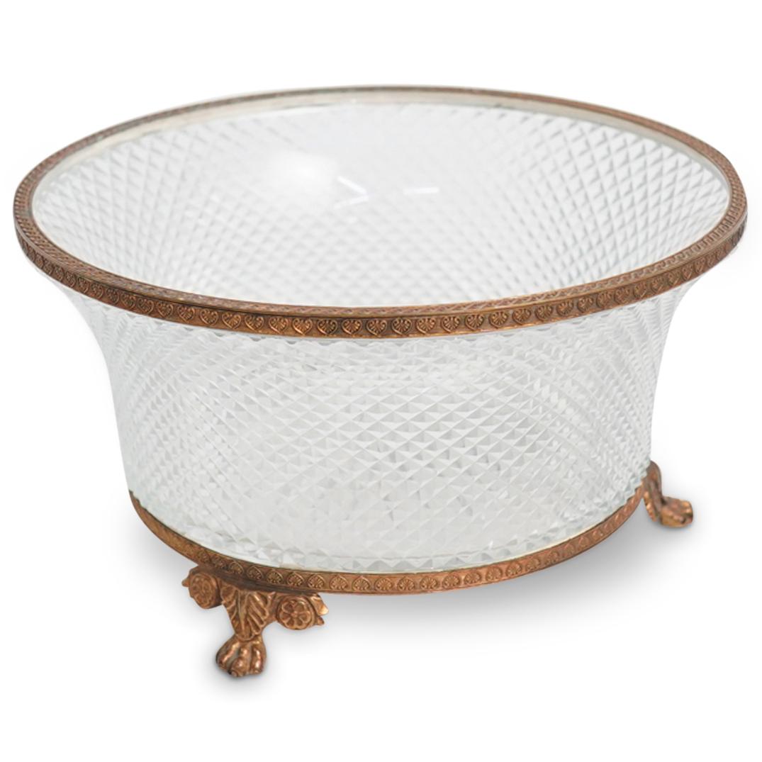 Bronze Mounted Crystal Bowl (1 of 4)