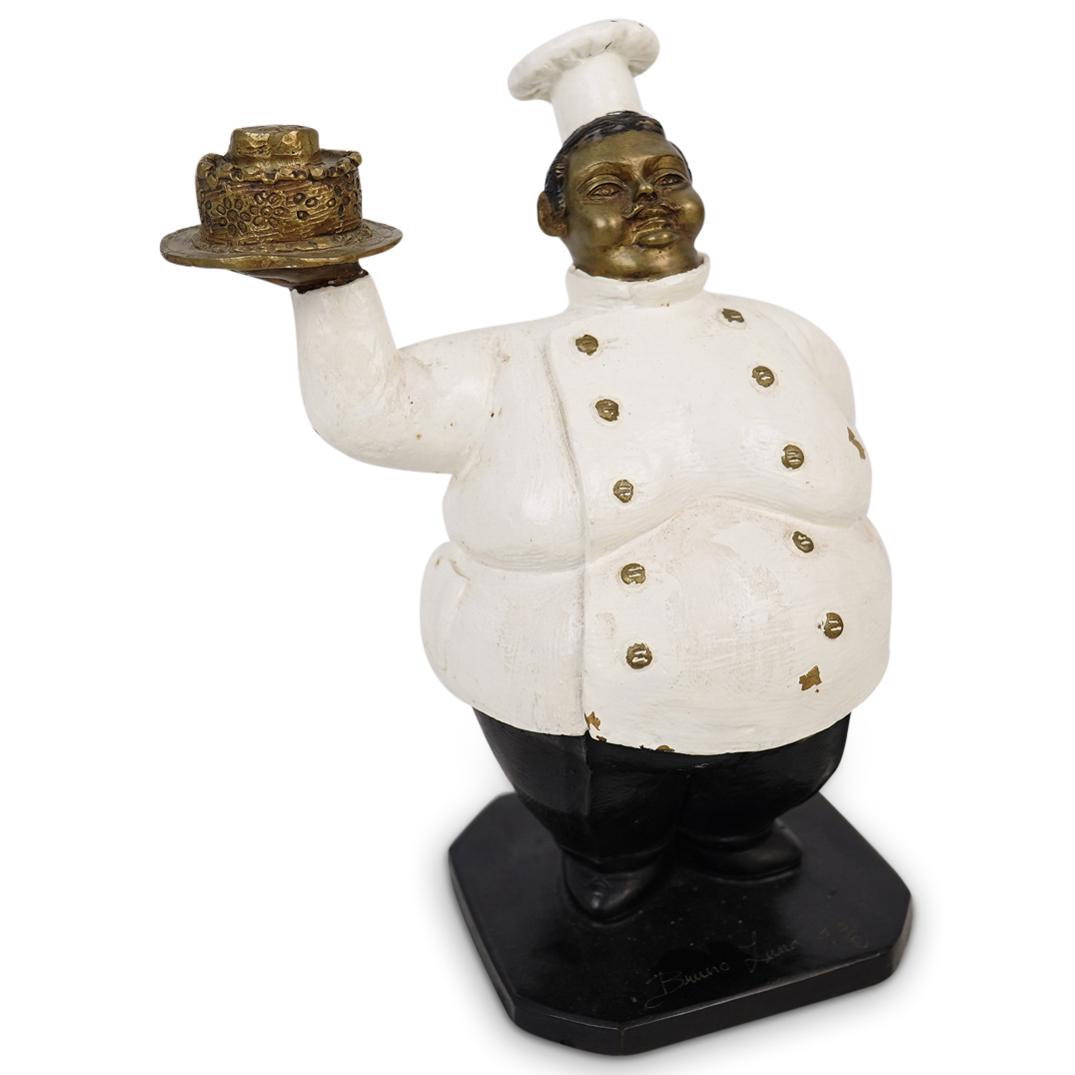 Bruno Luna (Mexican, b. 1963) Bronze Chef (1 of 5)