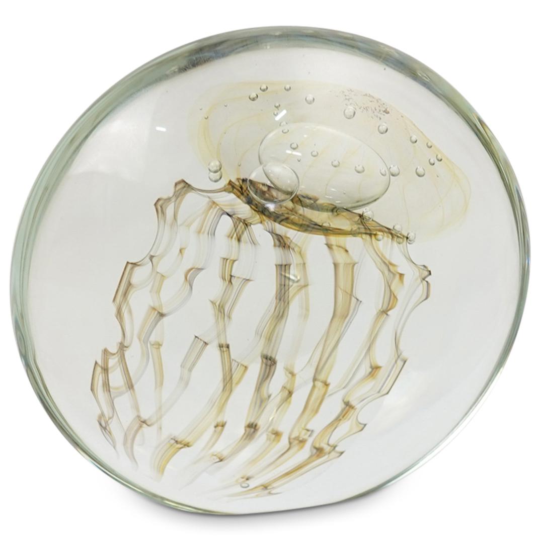 Eickholt Art Glass Jellyfish Paperweight (1 of 4)