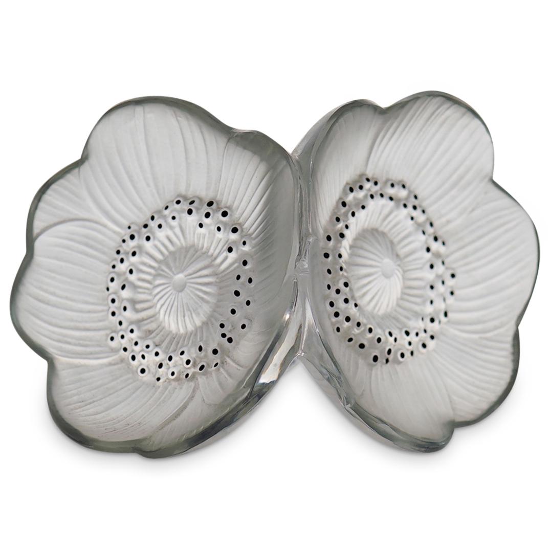 Lalique Double Anemones Crystal Flowers Stopper (1 of 4)