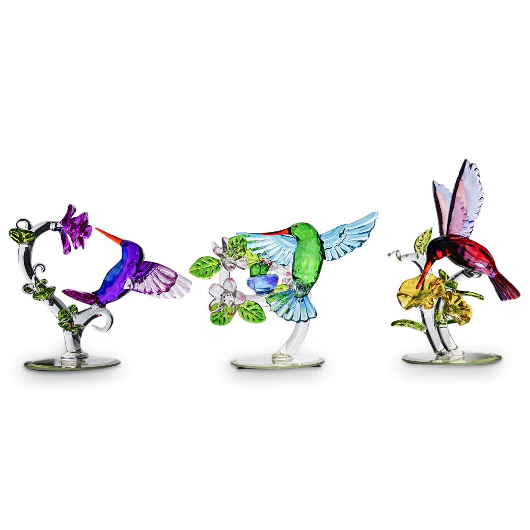 (3 Pc) Limited Edition Crystal Birds Figurines (1 of 19)