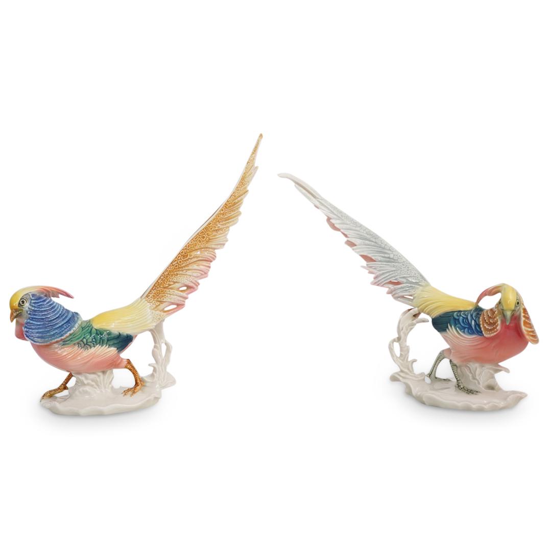Pair of Karl Ens Porcelain Pheasant Figurines (1 of 7)