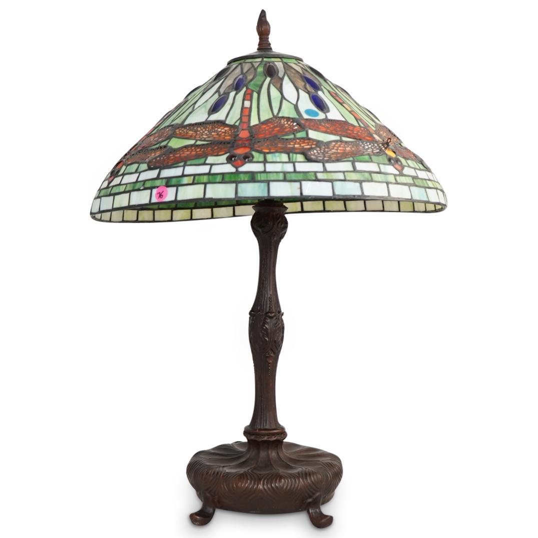 Tiffany Style Dragonfly Lamp (1 of 3)