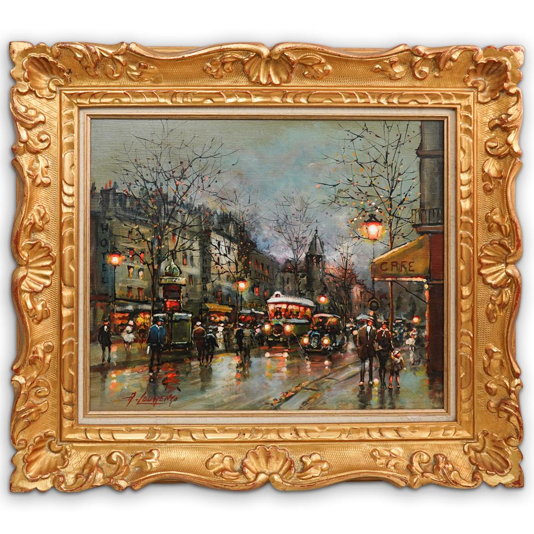 Armand Lourenco (1925 - 2004) Paris Scene Painting (1 of 6)