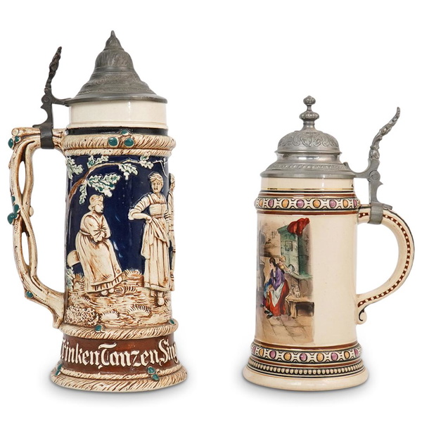 (2pc) German Beer Stein Collection