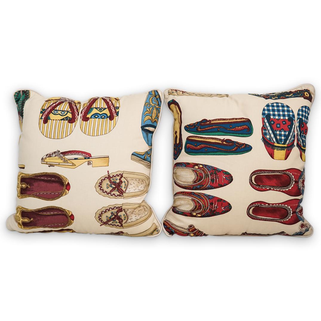 (2 Pc) Pair of French Colombo Decorative Pillows (1 of 7)