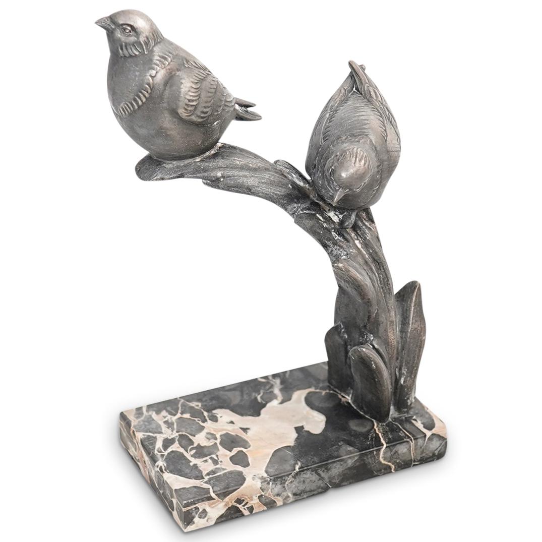 French Art Deco Birds on Branch Sculpture (1 of 6)